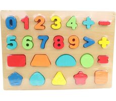 MaDe 20278 Drevená matematika / 28 x 20 cm / od 3 rokov