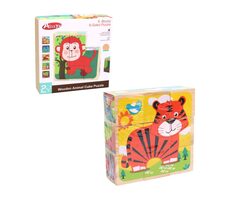 MaDe 20325 Drevené kocky so zvieratkami / od 2 rokov