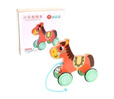 MaDe 20367 Drevené ťahadlo kôň / 16 cm / od 3 rokov