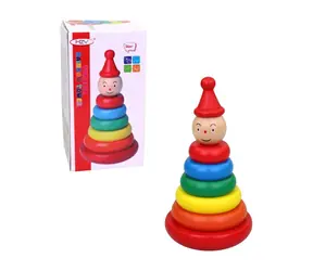 MaDe 20370 Drevené krúžky / 17 cm / od 3 rokov