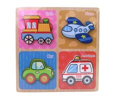 MaDe 20380 Drevené puzzle / 30 x 30 cm / od 3 rokov