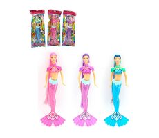 MaDe 16828 Bábika morská panna v sáčku 3 farby / 33 cm / od 3 rokov