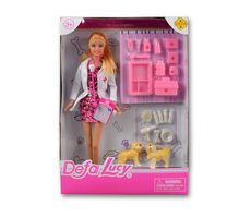 MaDe 95468 Bábika Lucy veterinárka ružová / od 3 rokov