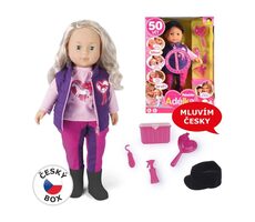 MaDe Bábika Adelka džokejka 50 viet / 38 cm / od 3 rokov