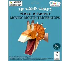 Fiesta Crafts Kreatívna sada 3D bábka Triceratops