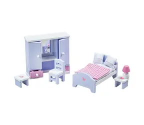 Tidlo Drevený nábytok spálňa svetlo fialovo-modrý