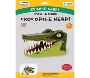 Fiesta Crafts Kreatívna sada 3D maska Krokodíl
