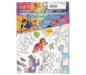 Pexi Vyfarbovacie obrúsky - Dinosaury