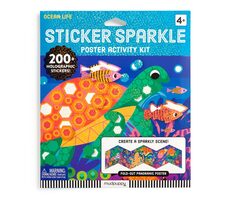 Mudpuppy Sada trblietavých samolepiek so scénou Život v oceáne