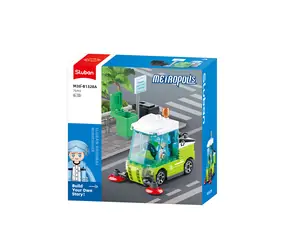 Sluban Metropolis M38-B1328A Cestné čistiace vozidlo / počet dielikov: 75 / od 6 rokov
