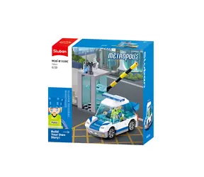 Sluban Metropolis M38-B1328C Policajné auto / počet dielikov: 73 / od 6 rokov