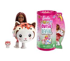 Mattel Barbie cutie reveal chelsea v kostýme - mačiatko v červenom kostýme pandy / od 3 rokov