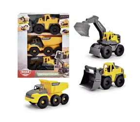 Dickie Stavebný set Volvo 3 ks, 16 cm / od 3 rokov