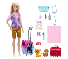 Mattel Barbie bábika zachraňuje zvieratká - blondínka / od 3 rokov