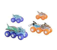 Mattel Hot Wheels monster trucks power smashers ťahač a truck / od 3 rokov