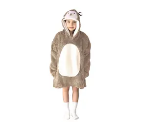 Cozy Noxxiez CH329 Ježko - hrejivá televízna mikinová deka s kapucňou pre deti 7 - 12 rokov