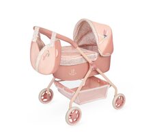 DeCuevas 86074 Môj prvý kočík pre bábiky s taškou Tulipe 2025 - 56 cm