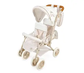 DeCuevas 90378 Skladací kočík pre dvojčatá bábiky s taškou Verona 2024 - 72 cm