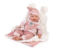 Guca 10261 OLIVIE - záťažová realistická bábika bábätko s mäkkým látkovým telom - 42 cm