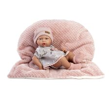 Guca 853 New BORN HOLČIČKA - realistická bábika bábätko s celovinylovým telom - 38 cm