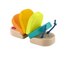 Mattel Fisher Price drevená klopkajúca húsenica / od 6 mesiacov