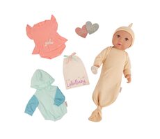 LullaBaby Bábika 35 cm s prekvapením Gender Reveal / od 2 rokov