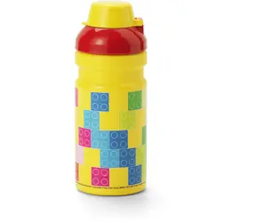 LEGO® Brick fľaša na pitie - červená/žltá