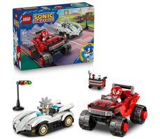 LEGO® Sonic the Hedgehog 77118 Silver a jeho auto vs. Knuckles a jeho monster truck / Počet dielikov: 378 / od 8 rokov