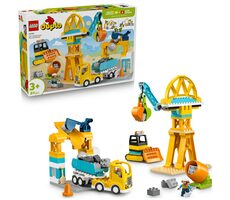 LEGO® DUPLO® 10476 Stavenisko a vozidlá 3 v 1 / Počet dielikov: 84 / od 3 rokov