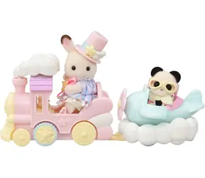 Sylvanian Families Lietadlo, vláčik a baby figúrky v zábavnom parku / od 3 rokov