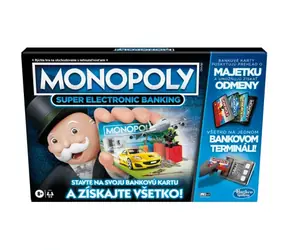 Hasbro Monopoly Super Elektronické bankovníctvo SK verzia / Dĺžka hry: 60 minút / Počet hráčov: 2-4 / od 8 rokov