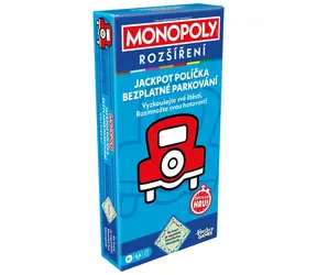 Hasbro Monopoly - rozšírenie Jackpot, bezplatné parkovanie CZ / Dĺžka hry: 90 minút / Počet hráčov: 2-6 / od 8 rokov