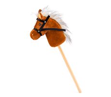 Faunica Hobby horse Scarlet, svetlo hnedý kôň na tyči / od 3 rokov