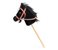 Faunica Hobby horse Baron, čierny kôň na tyči so zvukmi / od 3 rokov