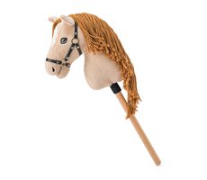 Faunica Hobby horse Gracia, béžová kobyla na tyči, povrázková hriva / od 3 rokov