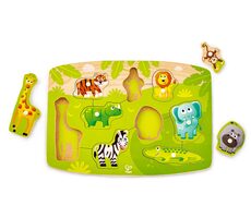 Hape Puzzle na doske - Džungľa / Počet dielikov: 10 / od 2 rokov