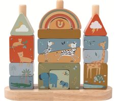 2Kids Toys Nasadzovanie kociek Safari / od 1 roka