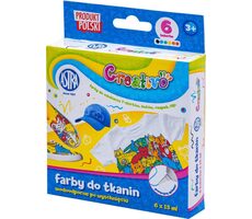 ASTRA CREATIVO Farby na textil 6x15ml / od 3 rokov