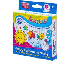 ASTRA CREATIVO Gélové farby na sklo 6x15ml / od 3 rokov