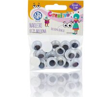 ASTRA CREATIVO Samolepiace oči 15mm Harlekýn