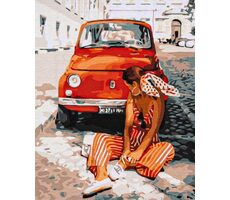 ASTRA Maľovanie podľa čísel: Spomienky na prázdniny, plátno na ráme 40x50 cm / od 14 rokov