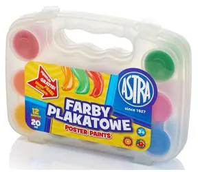 ASTRA Temperové farby 12 x 20 ml v plastovom kufríku / od 3 rokov