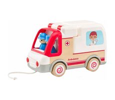 Woody Auto ambulancie so zvukmi a svetlom / od 18 mesiacov