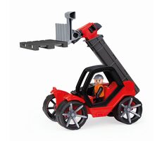 Lena TRUXX2 Teleskopický nakladač s paletou čierno-červená / od 2 rokov