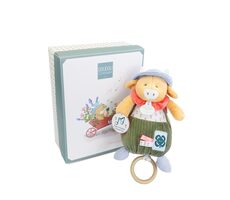 Doudou Darčeková sada Plyšová kravička Aneth hrajúca melódiu 20 cm / od 0 mesiacov