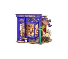 Robotime miniatúra domčeka Čajovňa pre chvíle pohody / od 14 rokov