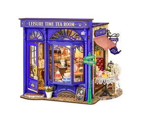Robotime miniatúra domčeka Čajovňa pre chvíle pohody / od 14 rokov