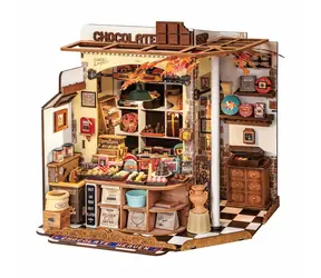 Robotime miniatúra domčeka Henryho čokoládovňa / od 14 rokov