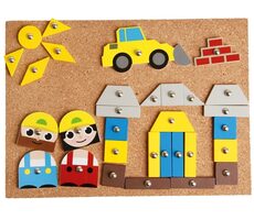 Lena Zatĺkacia hra staveniska / od 3 rokov