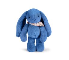 Doudou Plyšový zajačik so šatkou 35 cm modrá / od 0 mesiacov
